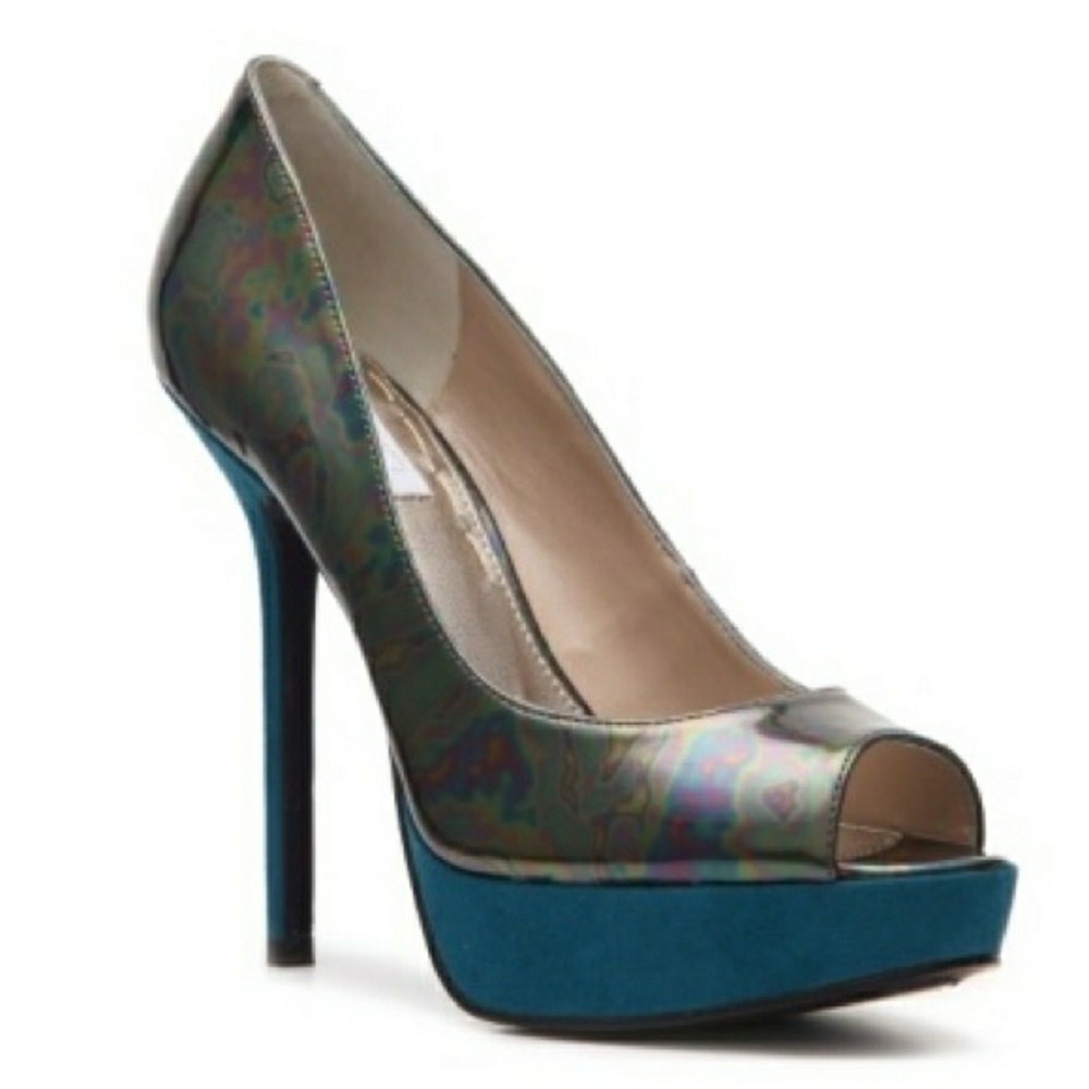 Rachel Roy peep toe pumps